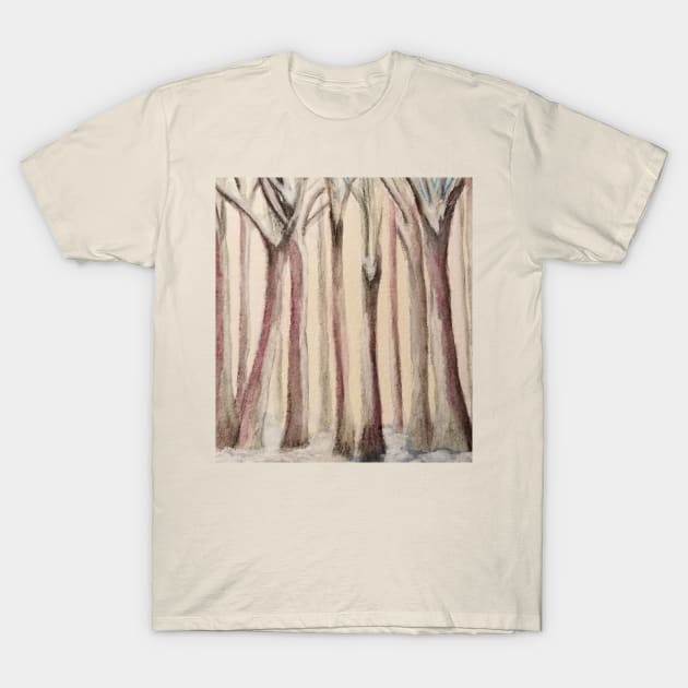 Winter Forest T-Shirt by teenamarie23art